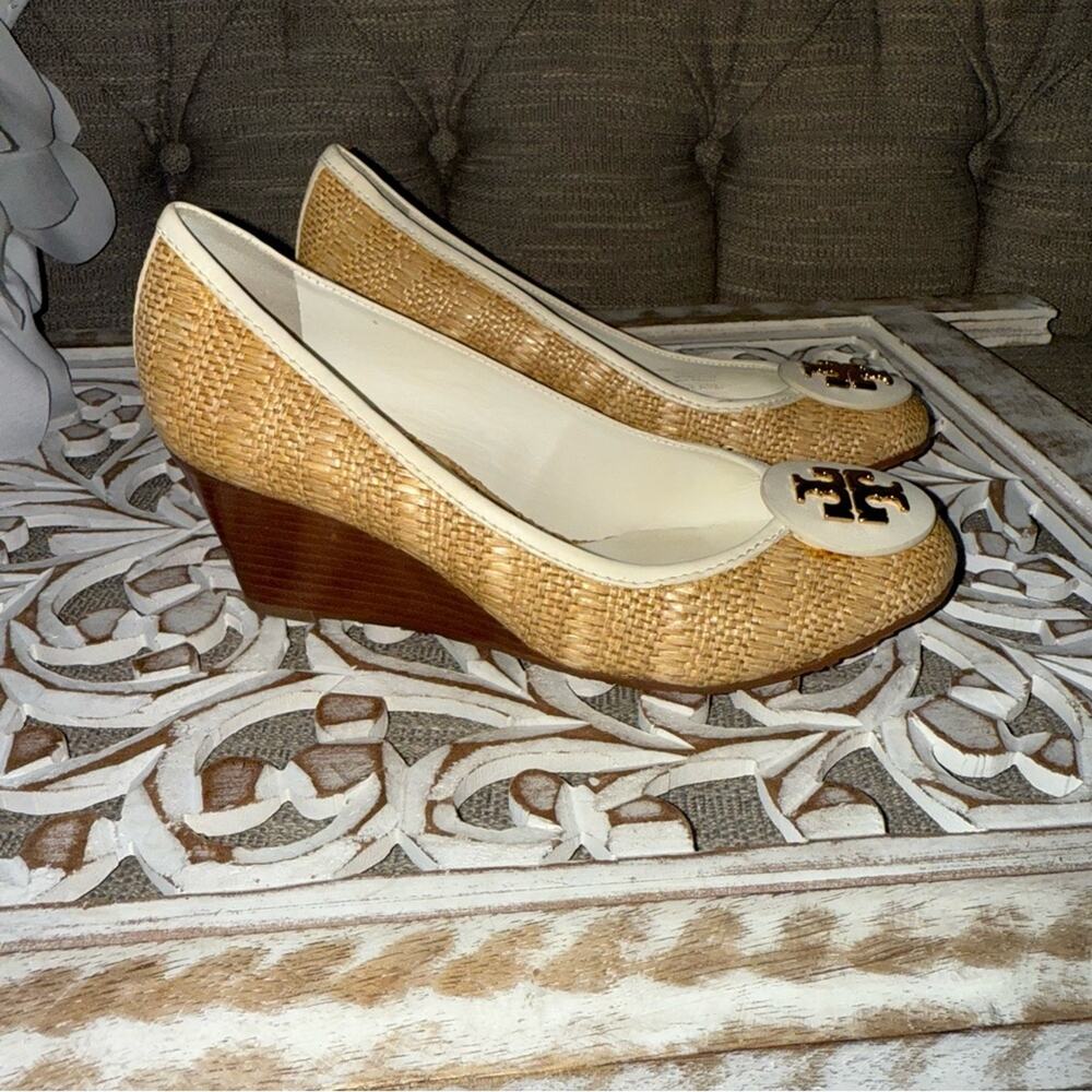 Tory Burch Wedge Heels Shoes Women’s 8 - Picture 4 of 13